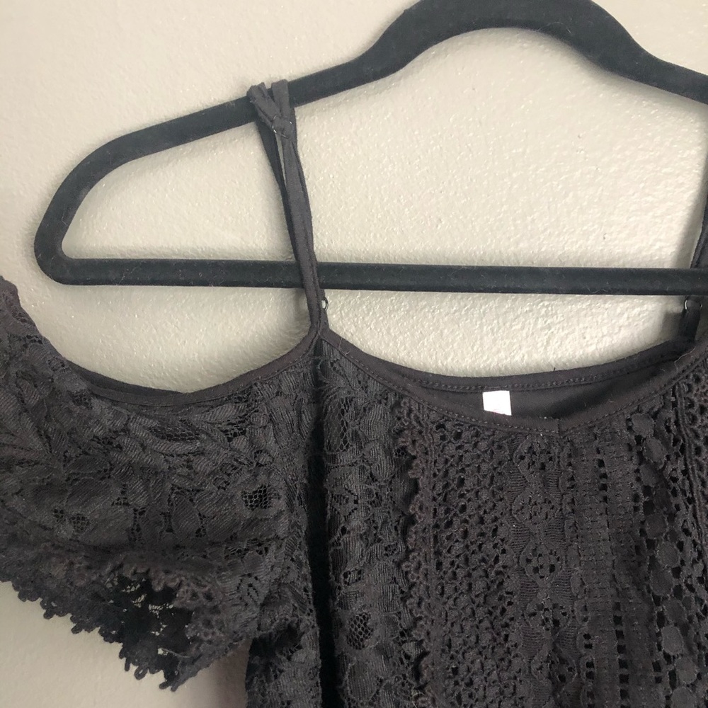 BLACK LACE ROMPER - Picture 4 of 4
